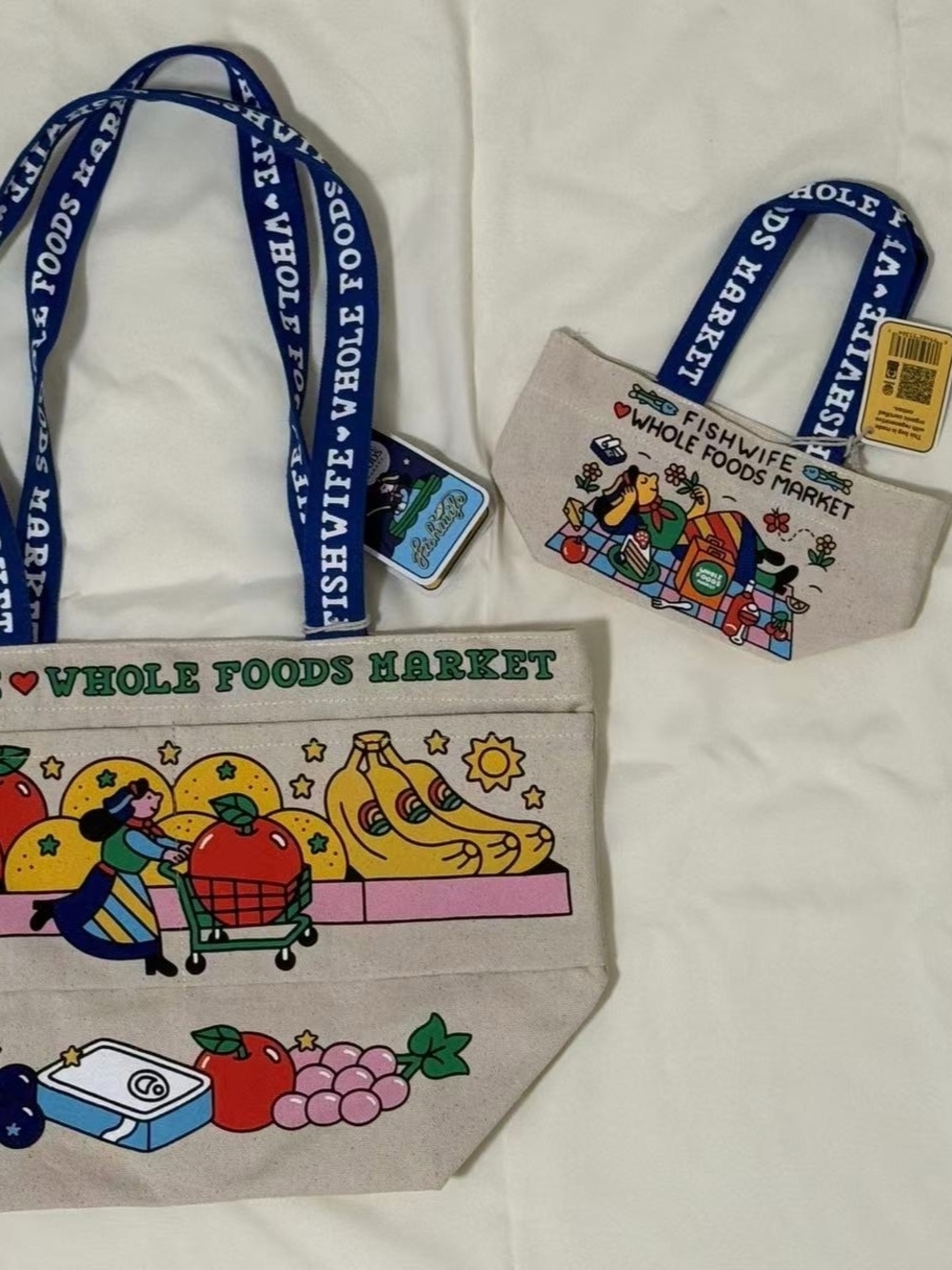 Fishwife X Whole Foods , Med And Micro Totes Only, Limited Release